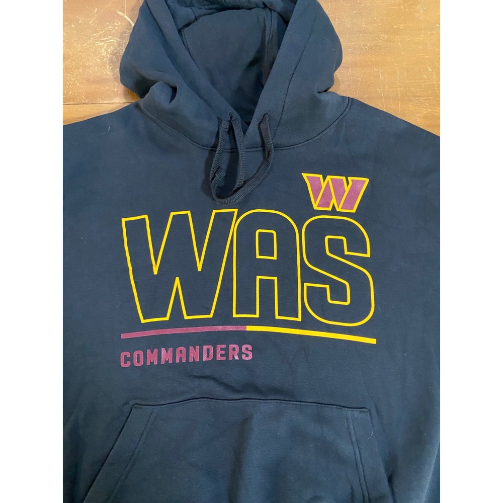 NWT Nike Washington Commanders Hoodie Mens Medium Black NFL Team Apparel Graphic - Picture 3 of 12